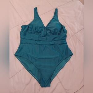 *2/$20* Teal One Piece Swimsuit Women's 2X